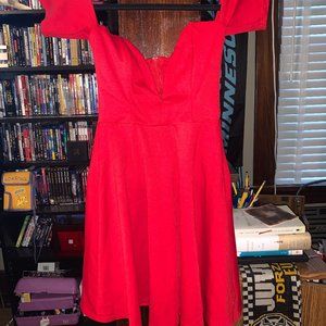 Nasty Gal: Solemio Night Fall Dress - Deep Red - Small